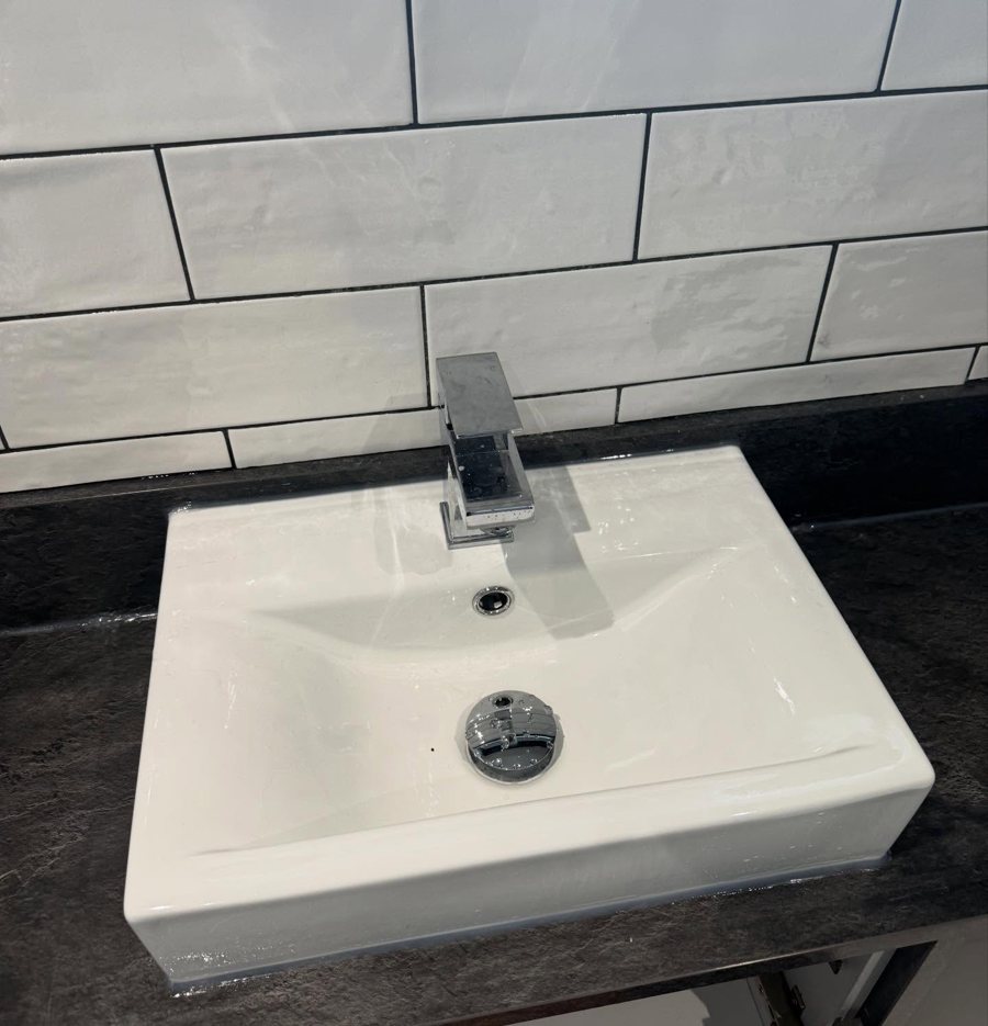 Basin and tap replacement, Bromsgrove, after